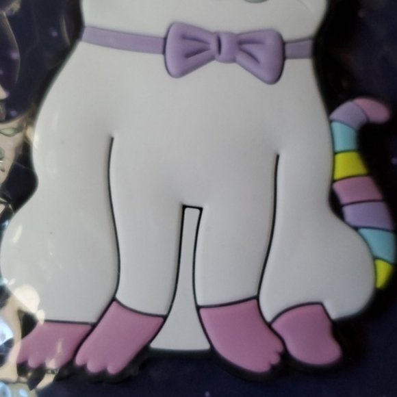 silicon luggage bag tag Unicorn caticorn kitty cat - Picture 4 of 5